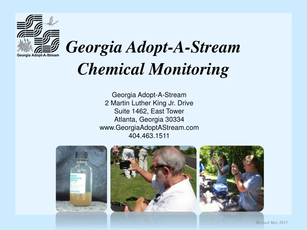 georgia adopt a stream chemical monitoring