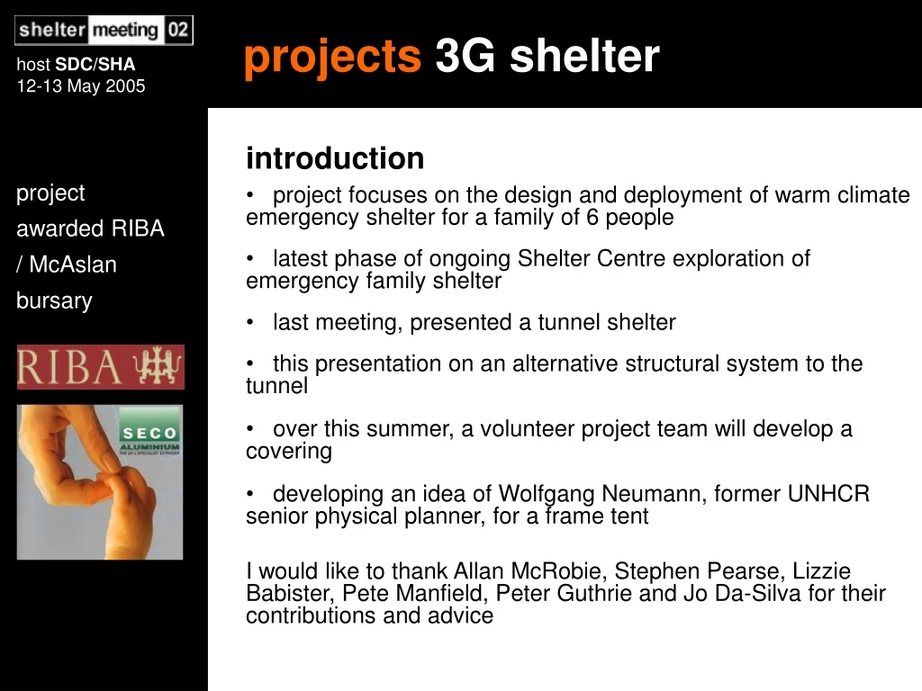 projects 3g shelter