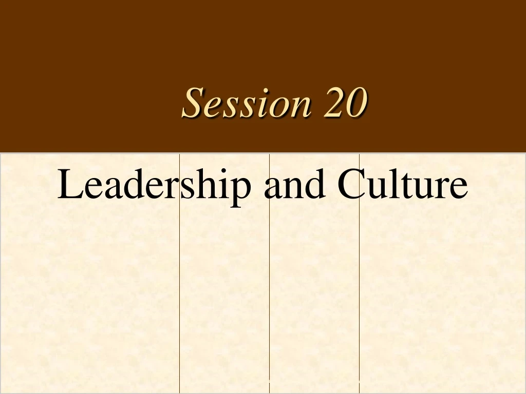 leadership and culture