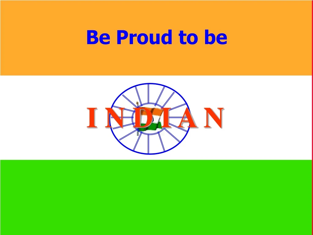 be proud to be