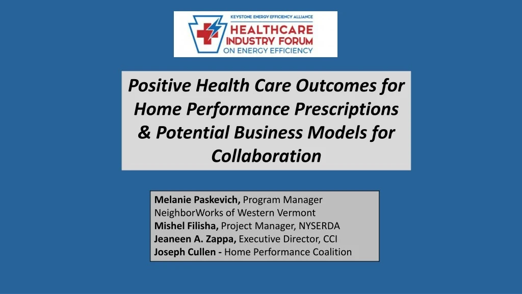 positive health care outcomes for home