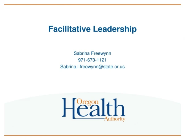 Facilitative Leadership