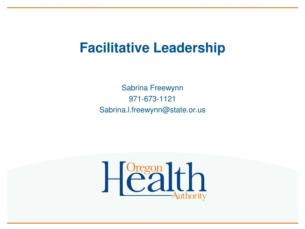 facilitative leadership