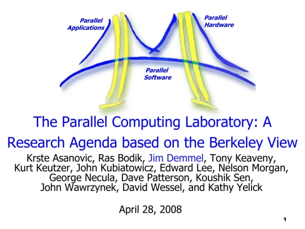 The Parallel Computing Laboratory: A Research Agenda based on the Berkeley View