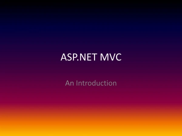 ASP.NET MVC