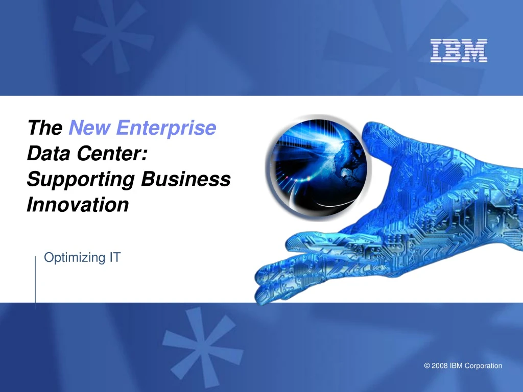 the new enterprise data center supporting business innovation