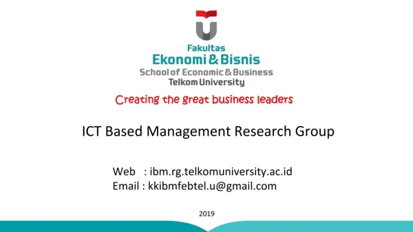 ICT Based Management Research Group
