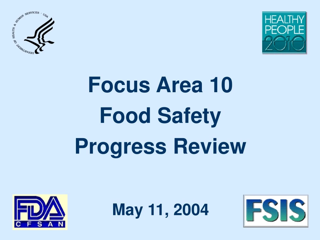 focus area 10 food safety progress review