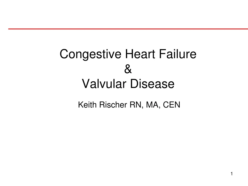 congestive heart failure valvular disease