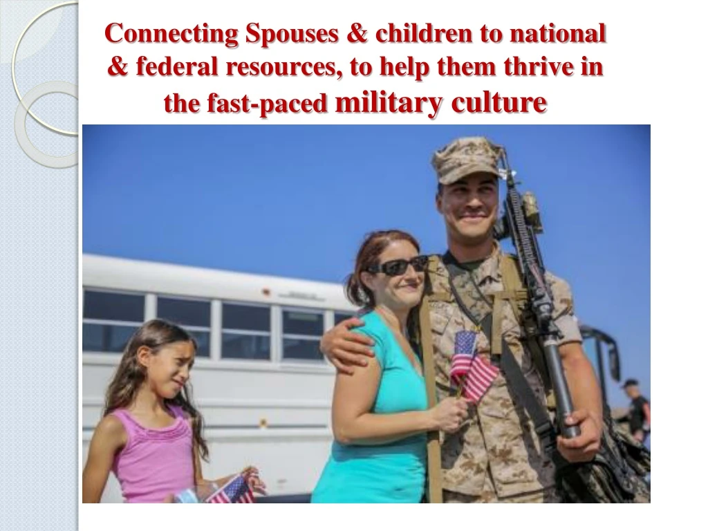connecting spouses children to national federal