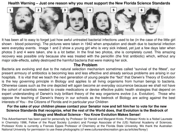 Health Warning – Just one reason why you must support the New Florida Science Standards