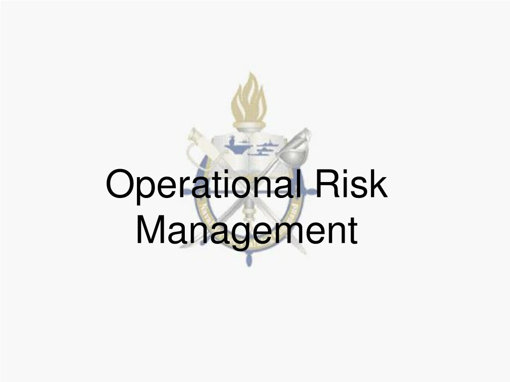 operational risk management