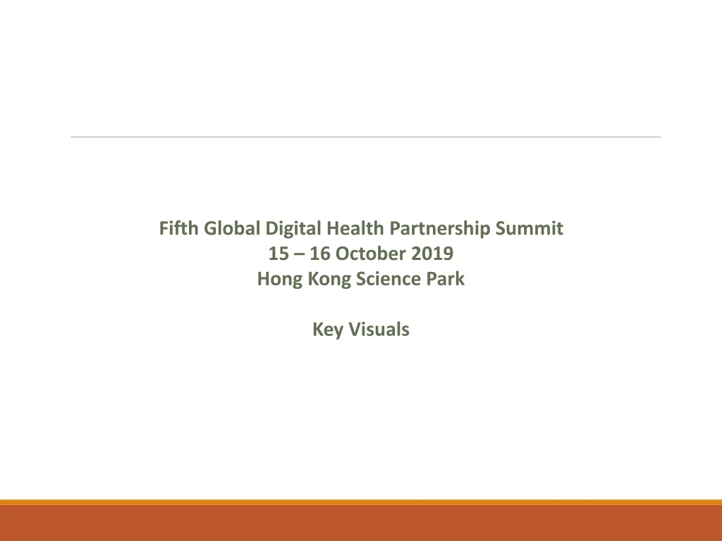 fifth global digital health partnership summit
