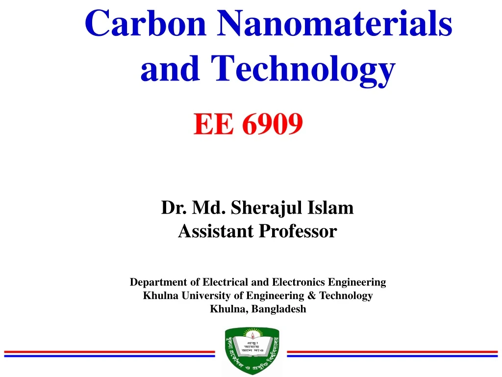carbon nanomaterials and technology