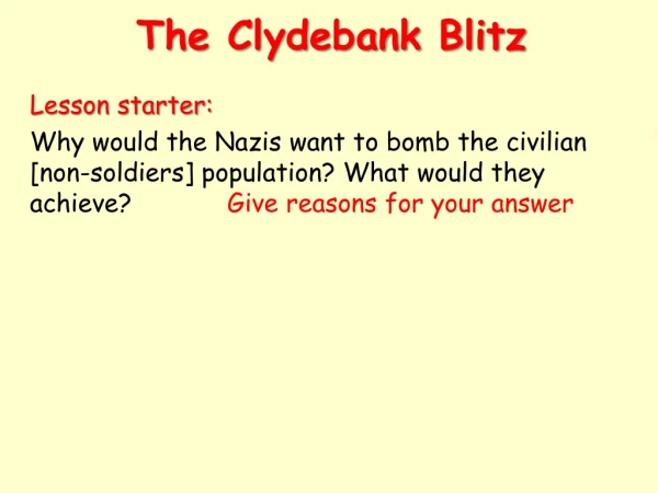 The Clydebank Blitz