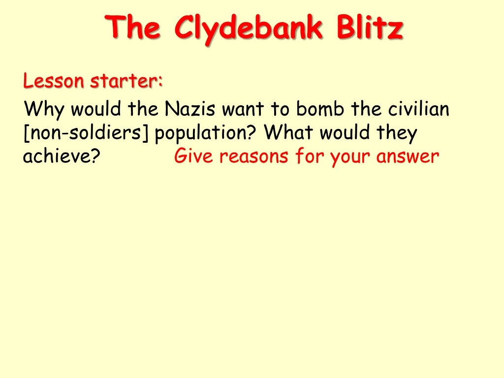 the clydebank blitz