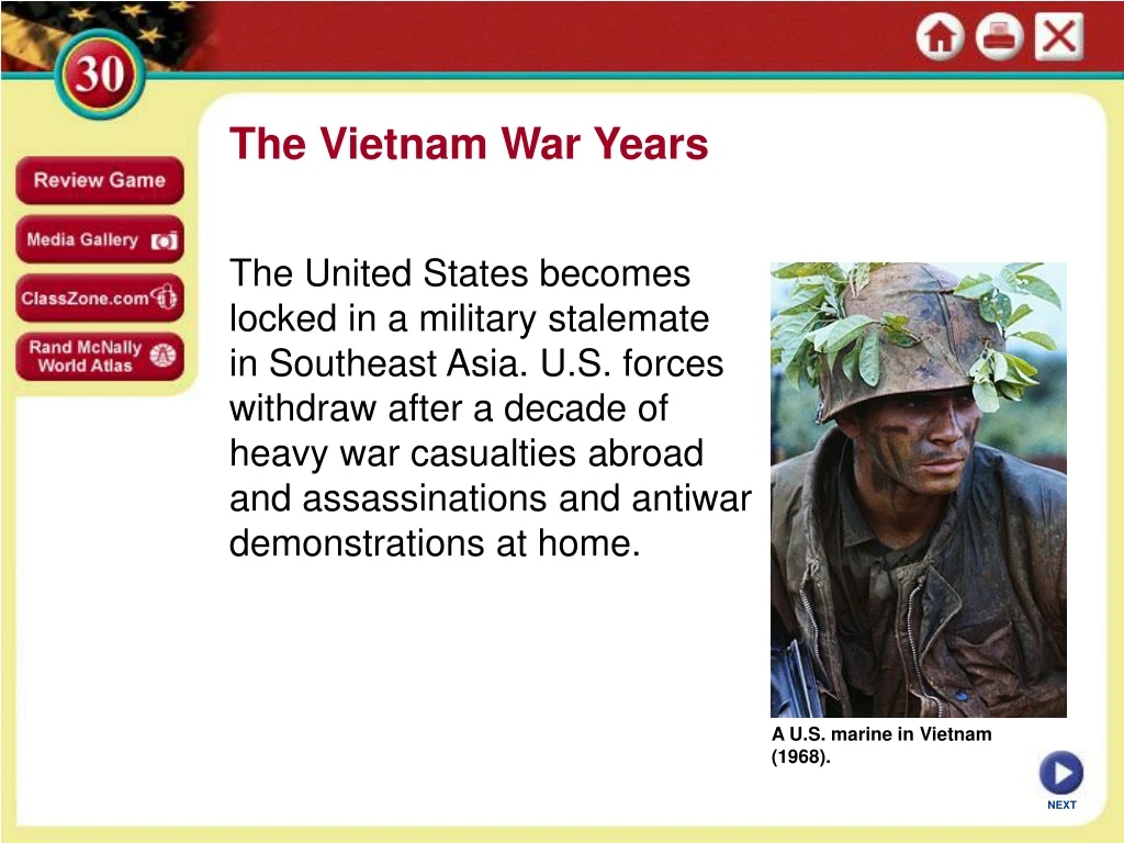 the vietnam war years