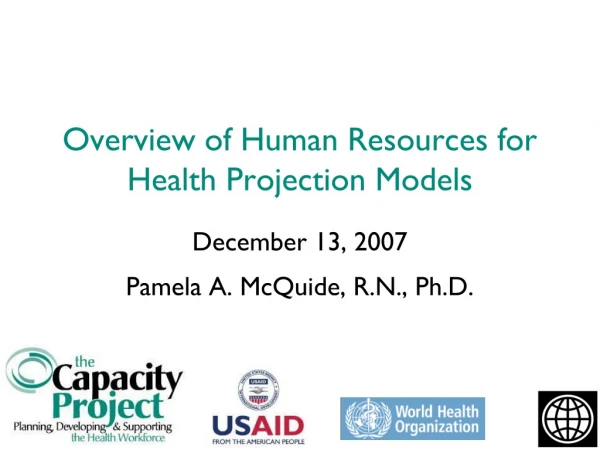 Overview of Human Resources for Health Projection Models