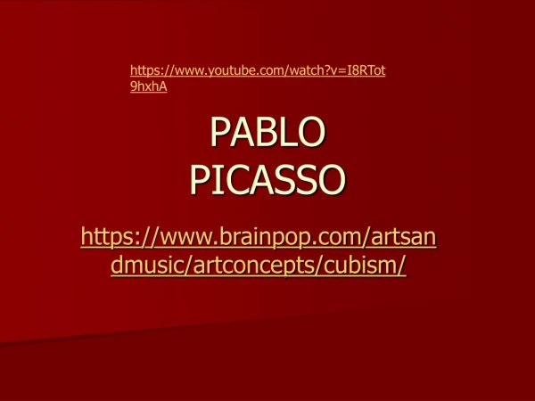 PABLO PICASSO