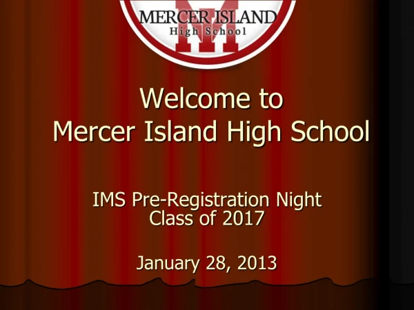 Welcome to  Mercer Island High School