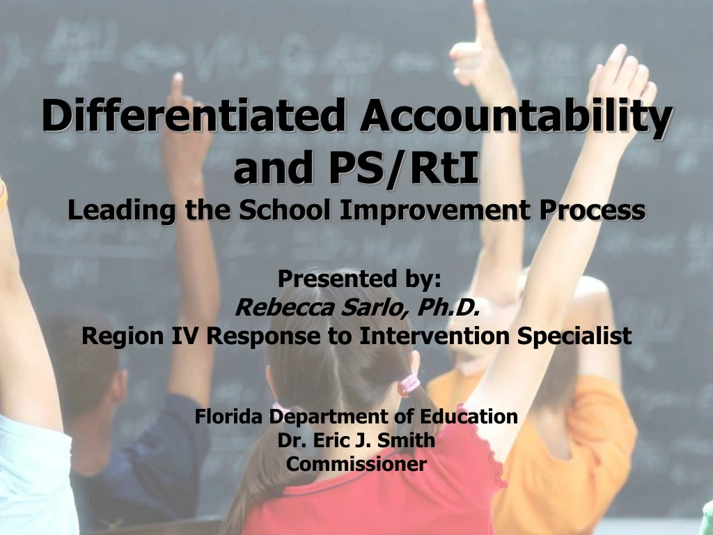 differentiated accountability and ps rti leading