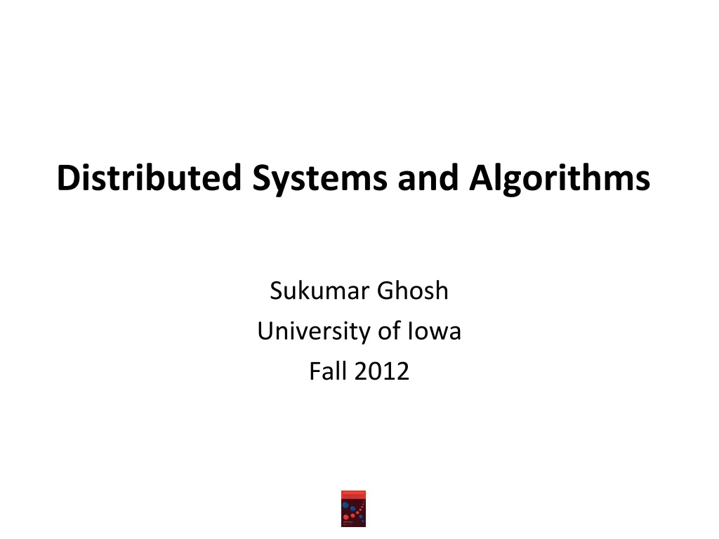 distributed systems and algorithms