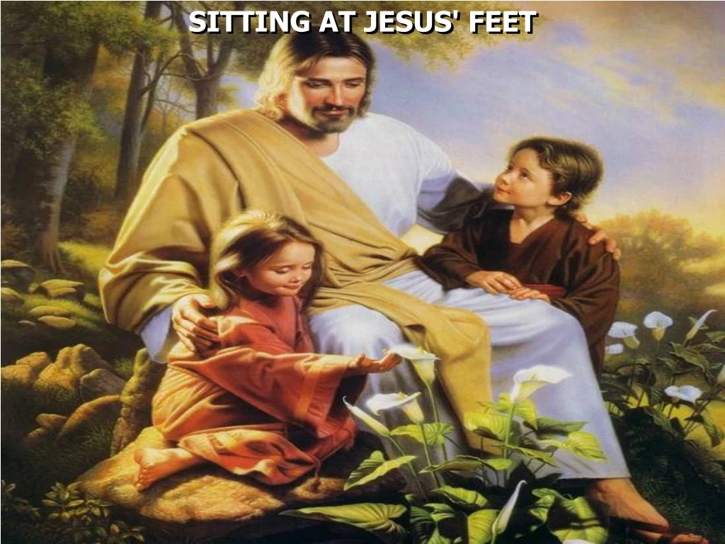 sitting at jesus feet