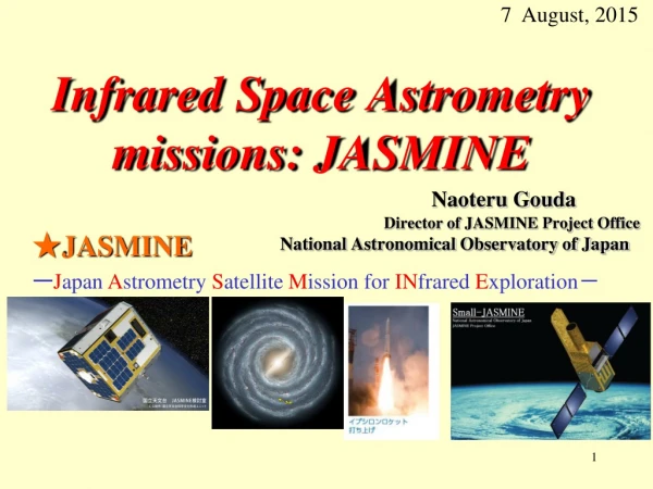 Infrared Space Astrometry missions: JASMINE