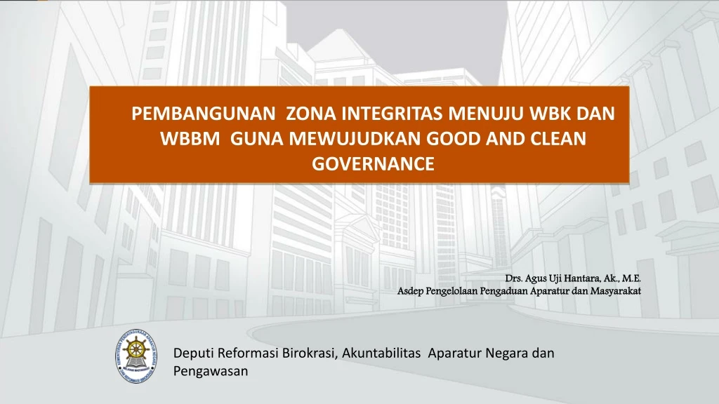 pembangunan zona integritas menuju wbk dan wbbm