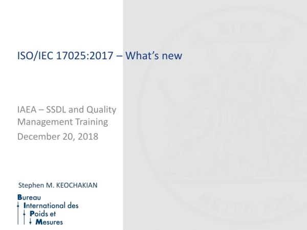 ISO/IEC 17025:2017 – What’s new