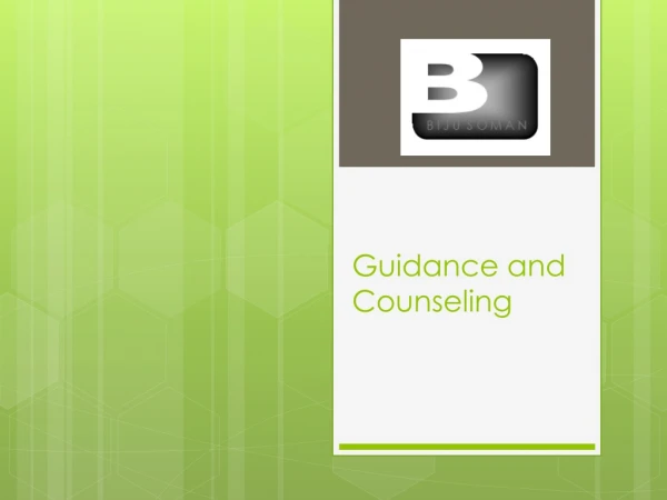 Guidance and Counseling