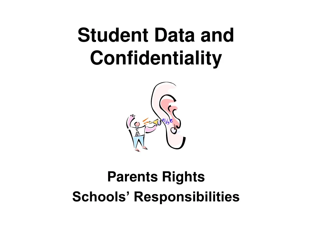 student data and confidentiality