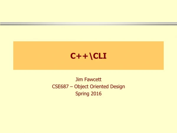 C++\CLI
