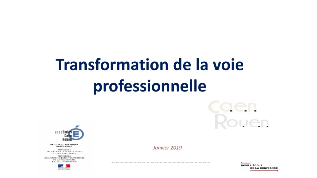 transformation de la voie professionnelle