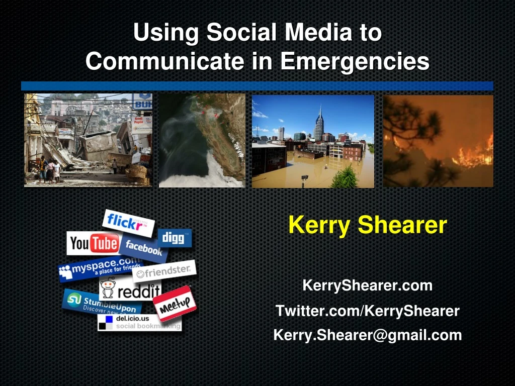 using social media to communicate in emergencies
