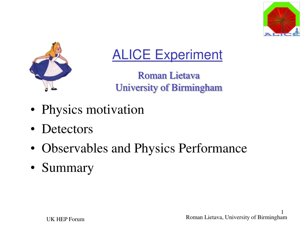 alice experiment