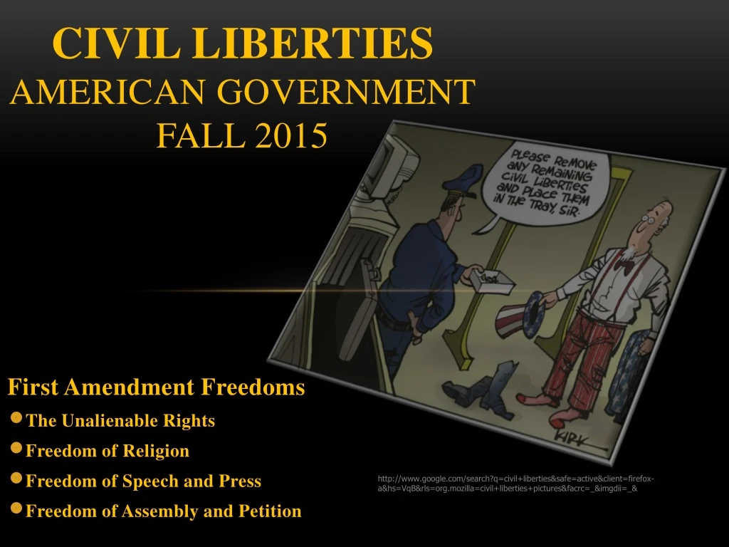 civil liberties american government fall 2015