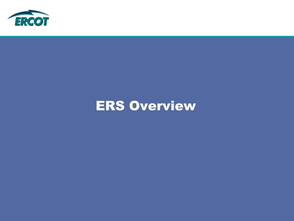 ers overview