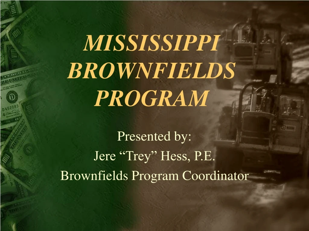 mississippi brownfields program