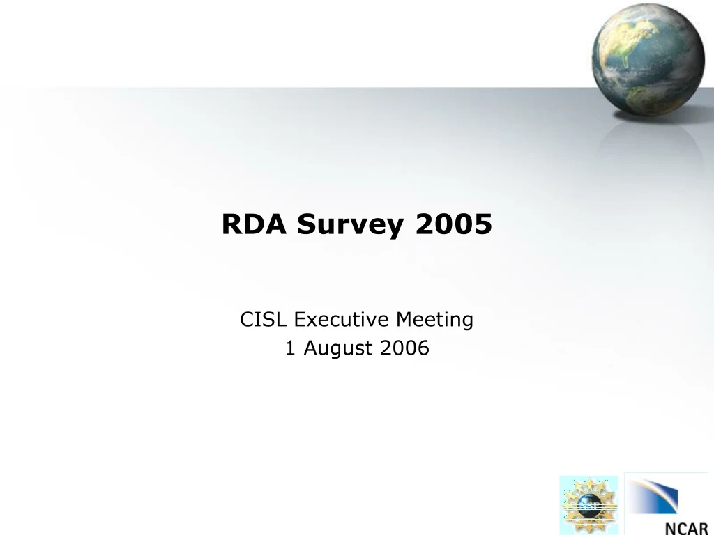 rda survey 2005