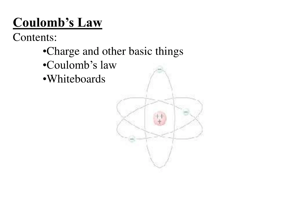 coulomb s law contents charge and other basic