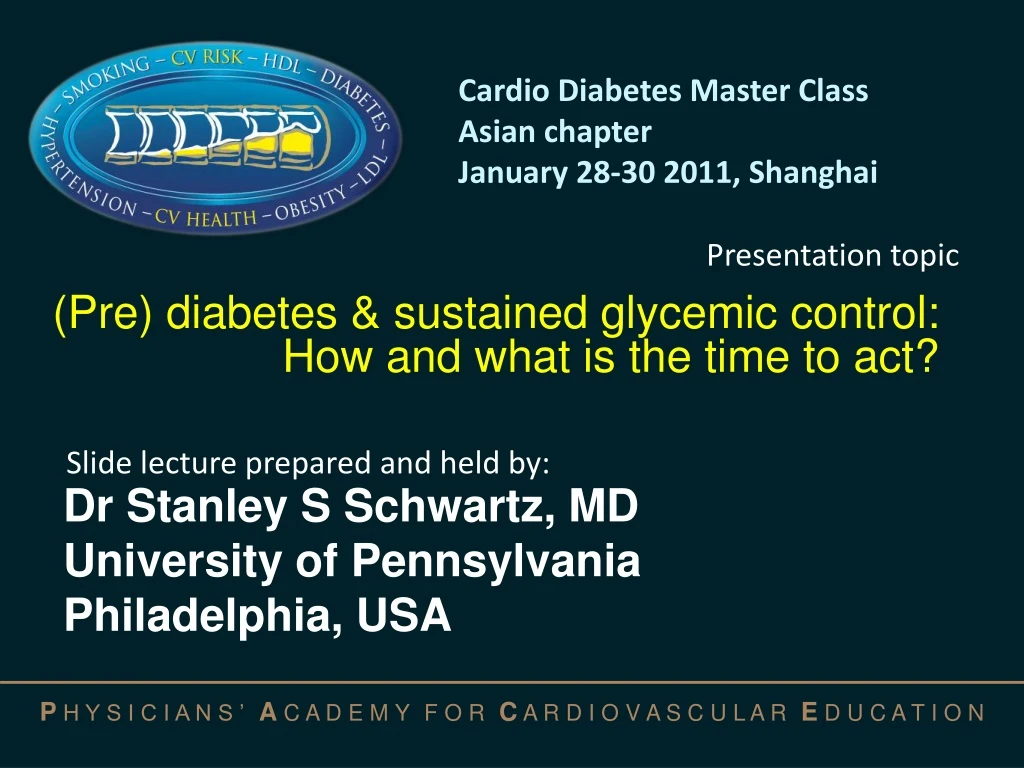 pre diabetes sustained glycemic control how and what is the time to act