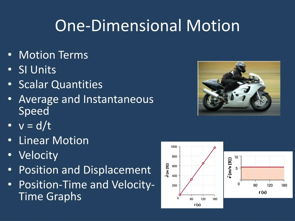 one dimensional motion