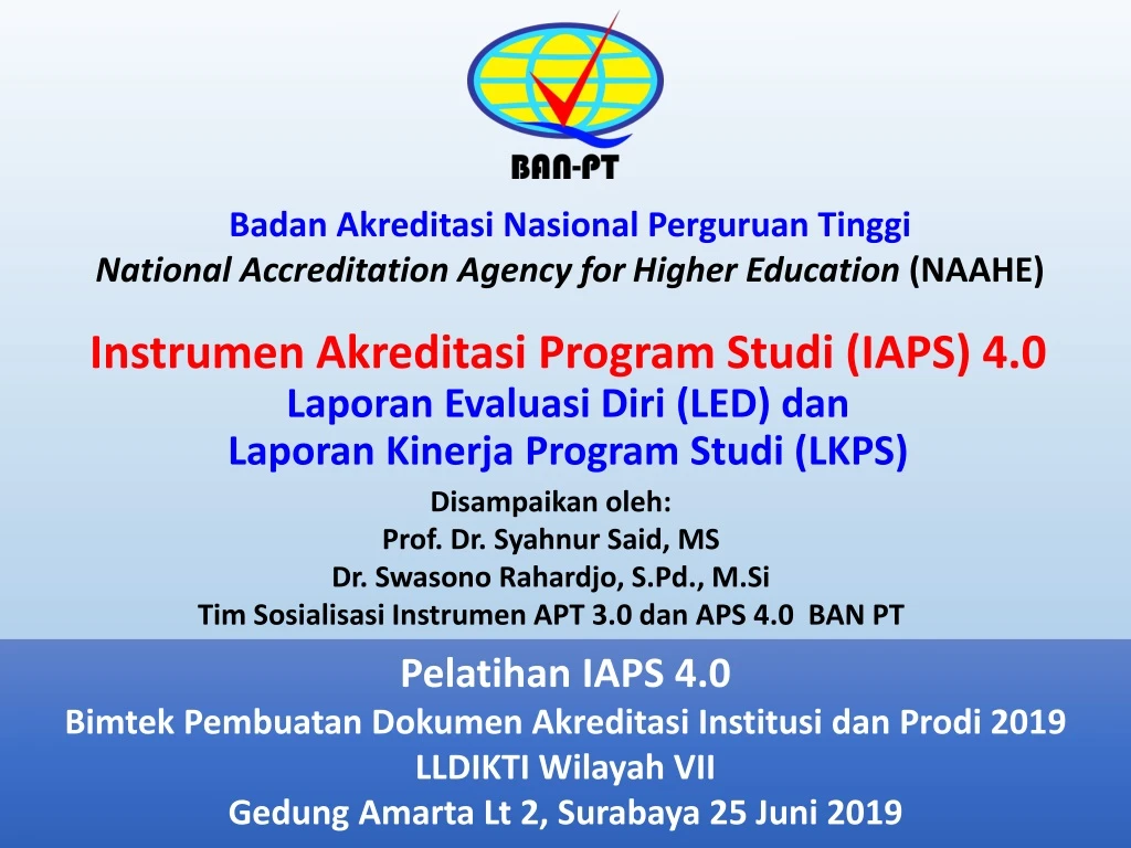 b adan a kreditasi n asional p erguruan t inggi