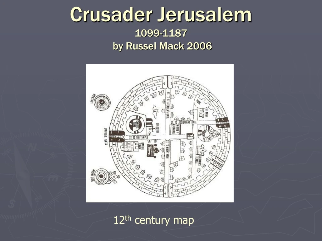 crusader jerusalem 1099 1187 by russel mack 2006