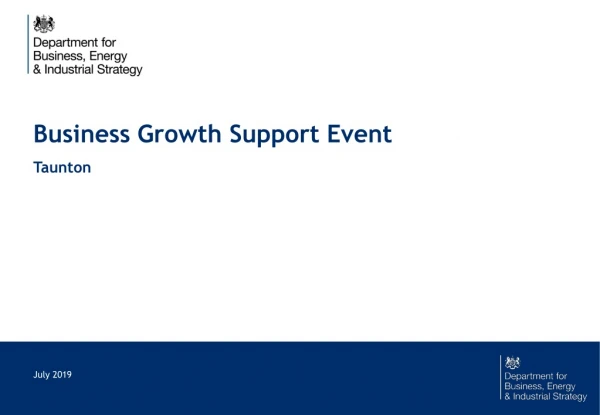 Business Growth Support Event Taunton