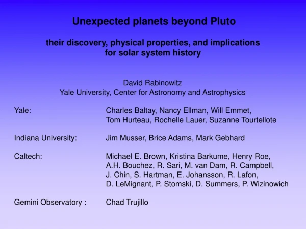 Unexpected planets beyond Pluto