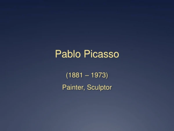 Pablo Picasso