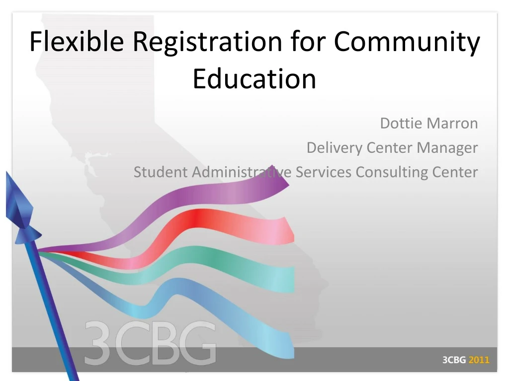 flexible registration for community education