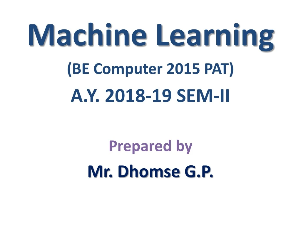machine learning be computer 2015 pat a y 2018